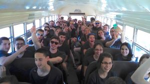 2015 Youth Choir on Bus